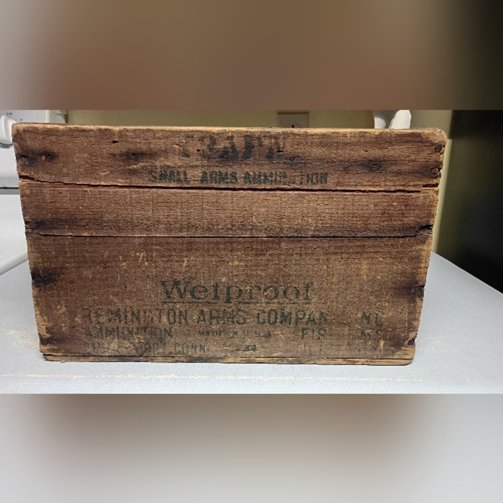 Vintage Wooden Ammunition Crate